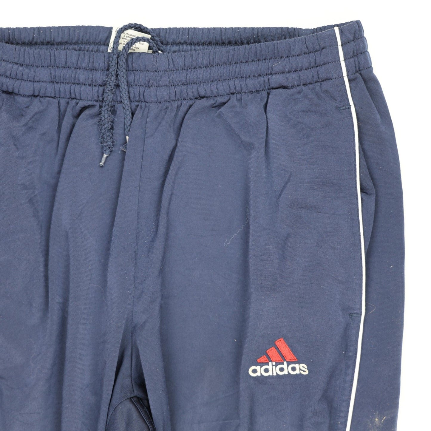 adidas Vintage Track Pants Navy Blue Large 78 cm Inseam Polyester
