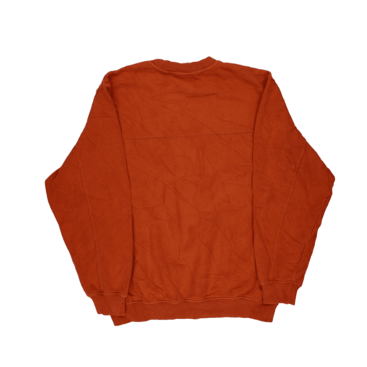adidas Vintage Rust Orange Crewneck Sweatshirt Large Cotton Mens