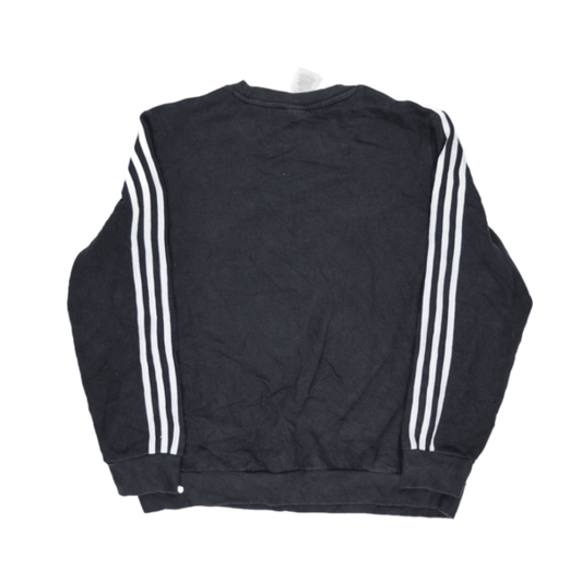 Adidas Black Crew Neck Sweatshirt Large Cotton Men's Activewear