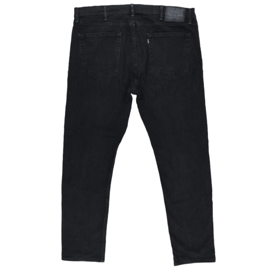 Levi's 512 Slim Taper Fit Black Stretch Jeans 34W 32L Cotton Blend