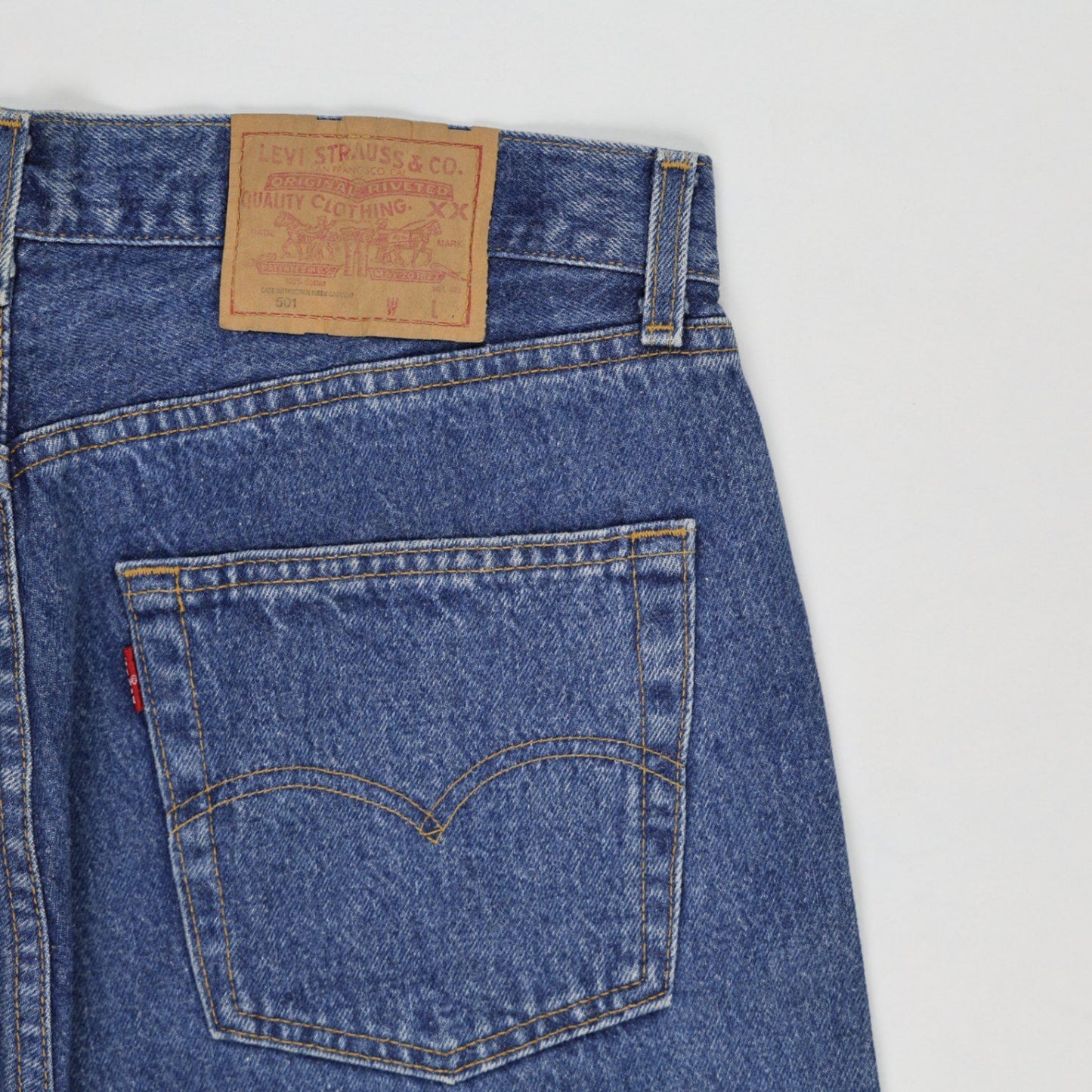 Levi's 501 Original Straight Leg Jeans Blue W34 L32 100% Cotton Vintage