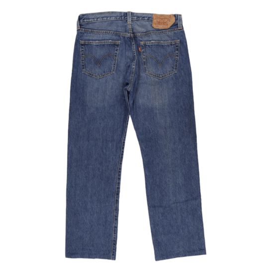 Levi's 501 Original Fit Straight Leg Blue Jeans W35 L31 100% Cotton