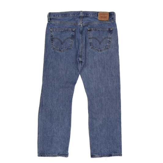 Levi's 501 Blue Stonewash Straight Leg Jeans W35 L32 100 Cotton Vintage