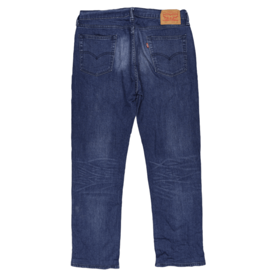 Levi's 514 Straight Fit Jeans Dark Blue W34 L32 Cotton Denim