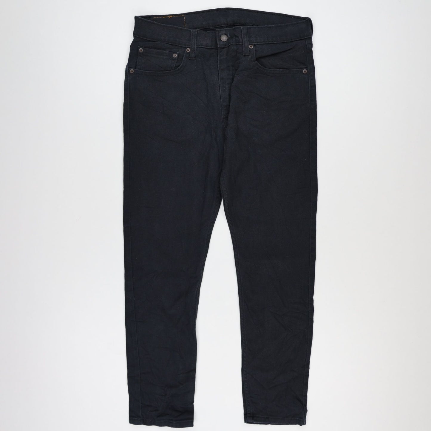 Levi's 512 Slim Tapered Jeans Black W32 L30 Cotton Blend