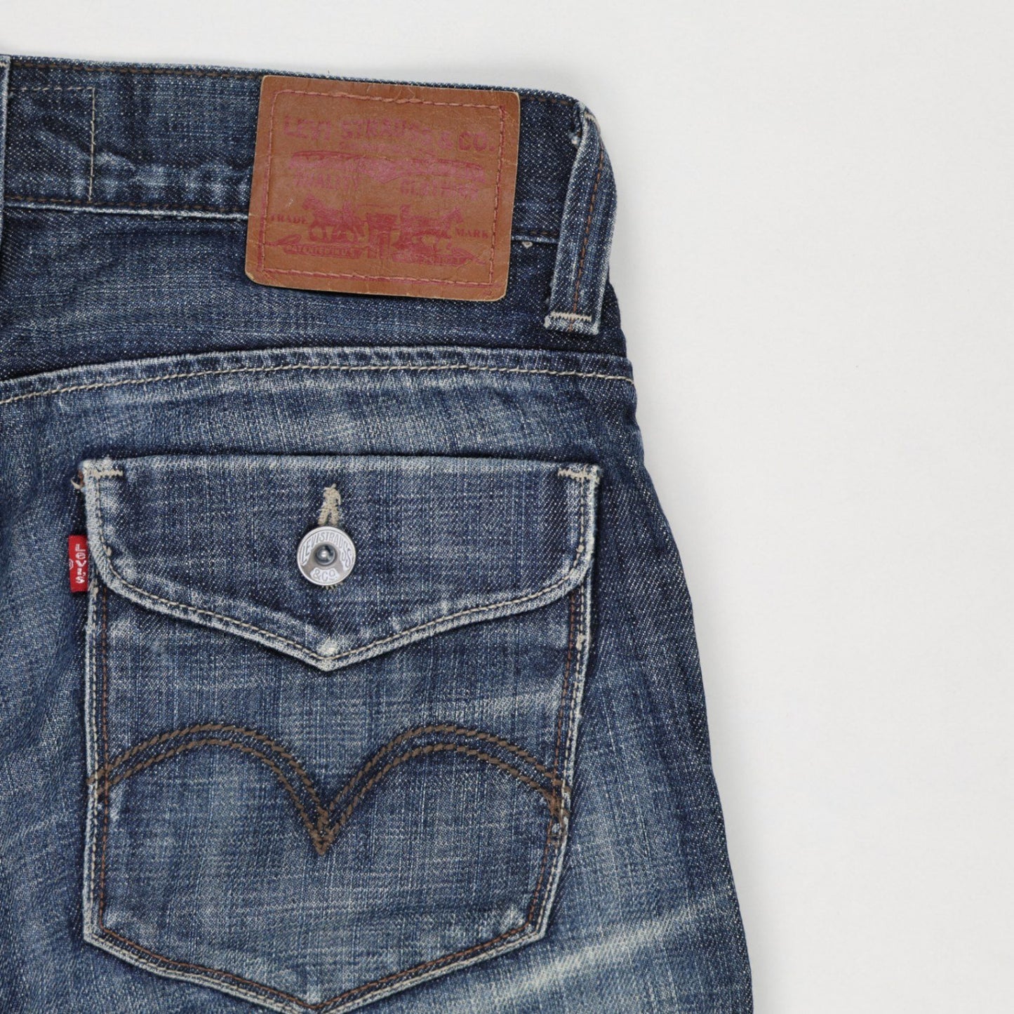 Levi's Vintage Relaxed Fit Blue Denim Jeans W34 L34 Cotton 34 Inseam