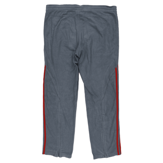 adidas Grey Track Trousers Men Size M Polyester 77 Inseam