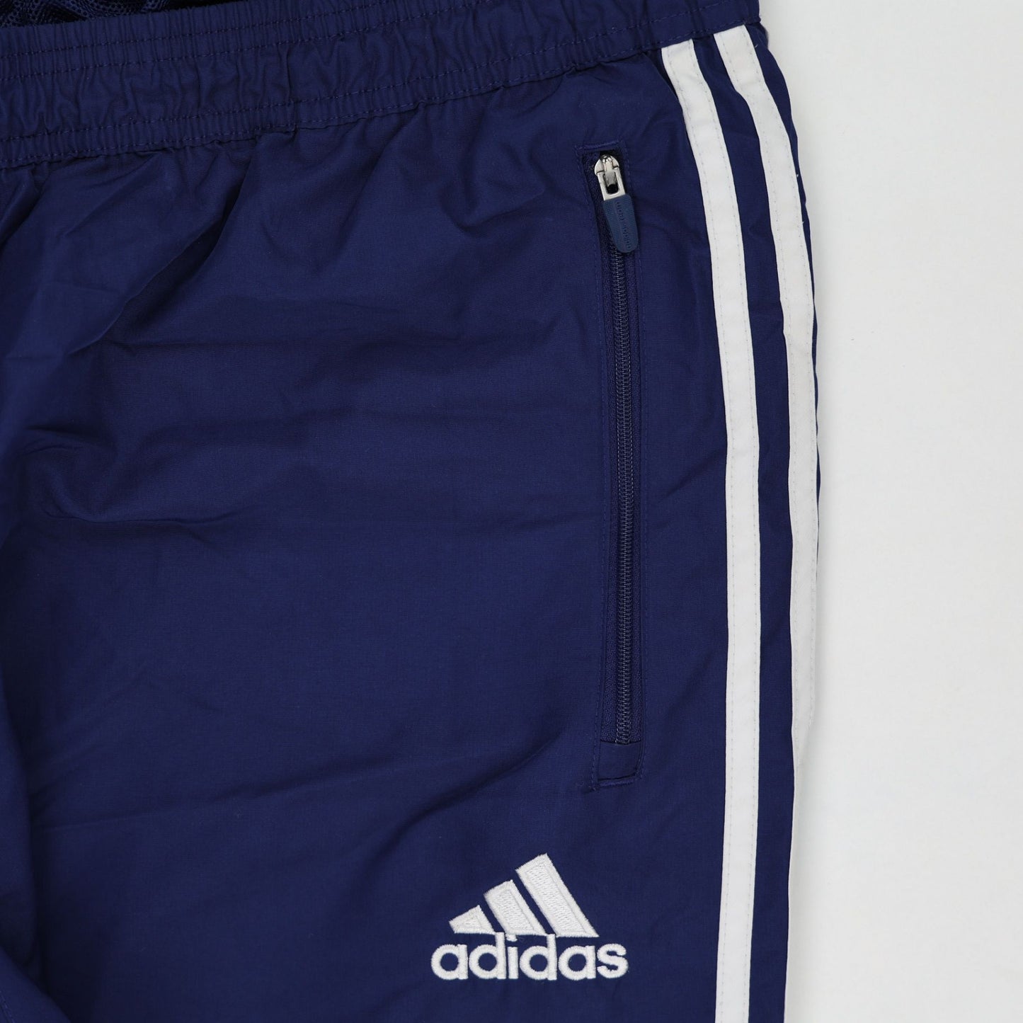 adidas Vintage Blue Track Pants XL 77cm Inseam Polyester Men's Clothing