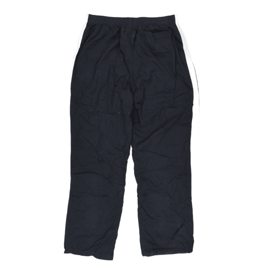 Reebok Vintage Black Track Trousers Large 78 cm Inseam Polyester Mens Clothing