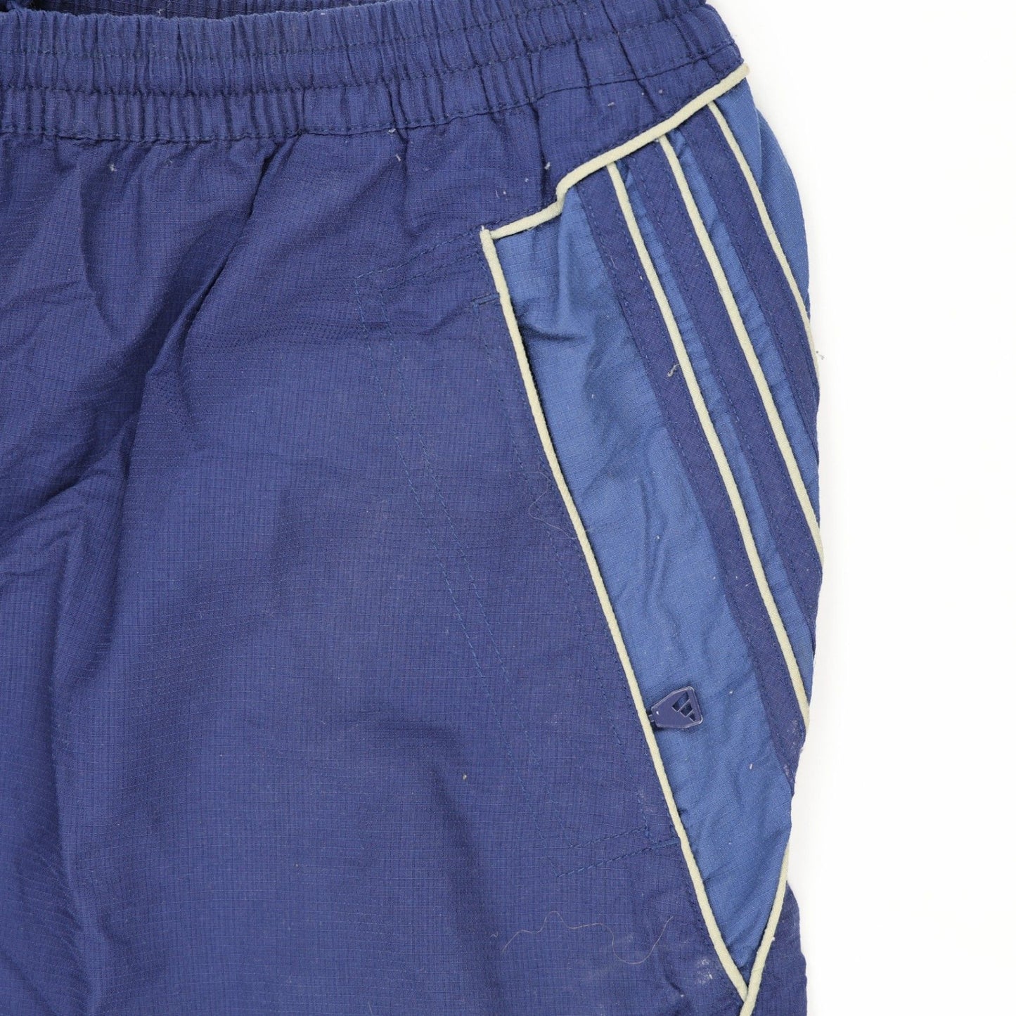 Adidas Vintage Navy Blue Track Trousers Size Large Polyester