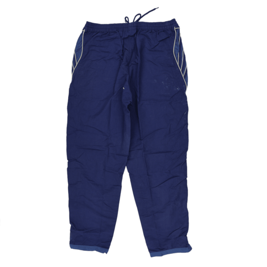 Adidas Vintage Navy Blue Track Trousers Size Large Polyester