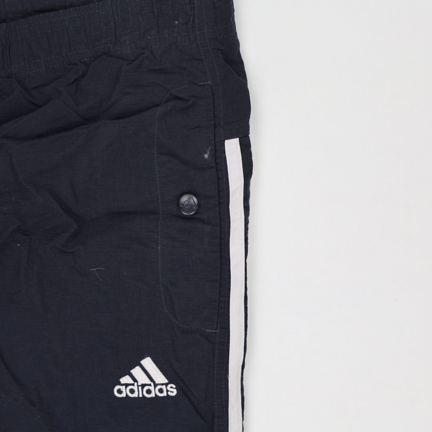 adidas Navy Blue Track Pants Medium 38 Waist 76 Inseam Polyester