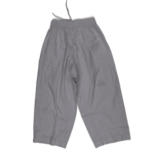 adidas Martial Arts Trousers White Size 4 Elasticated Waist 28-34 cm Cotton Mens