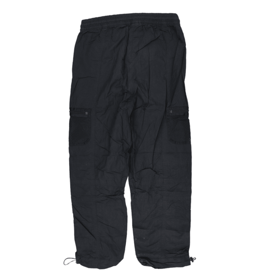 adidas Black Nylon Cargo Trousers Large 76cm Inseam 85cm Waist