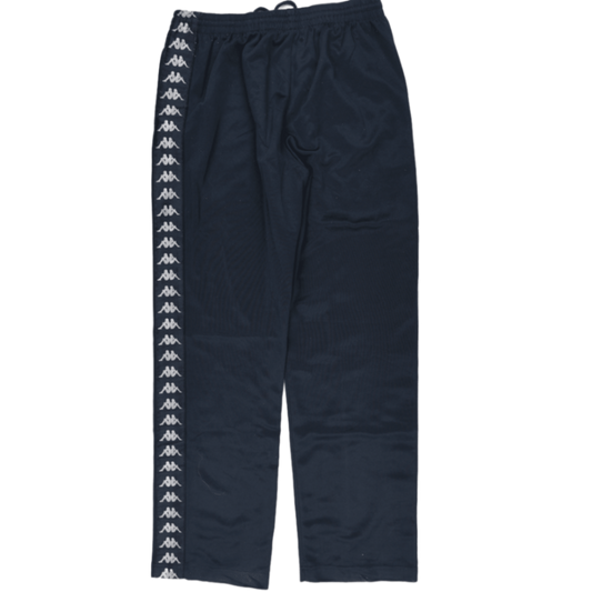 Kappa Navy Blue Track Pants Large Polyester Vintage Men's Clothing