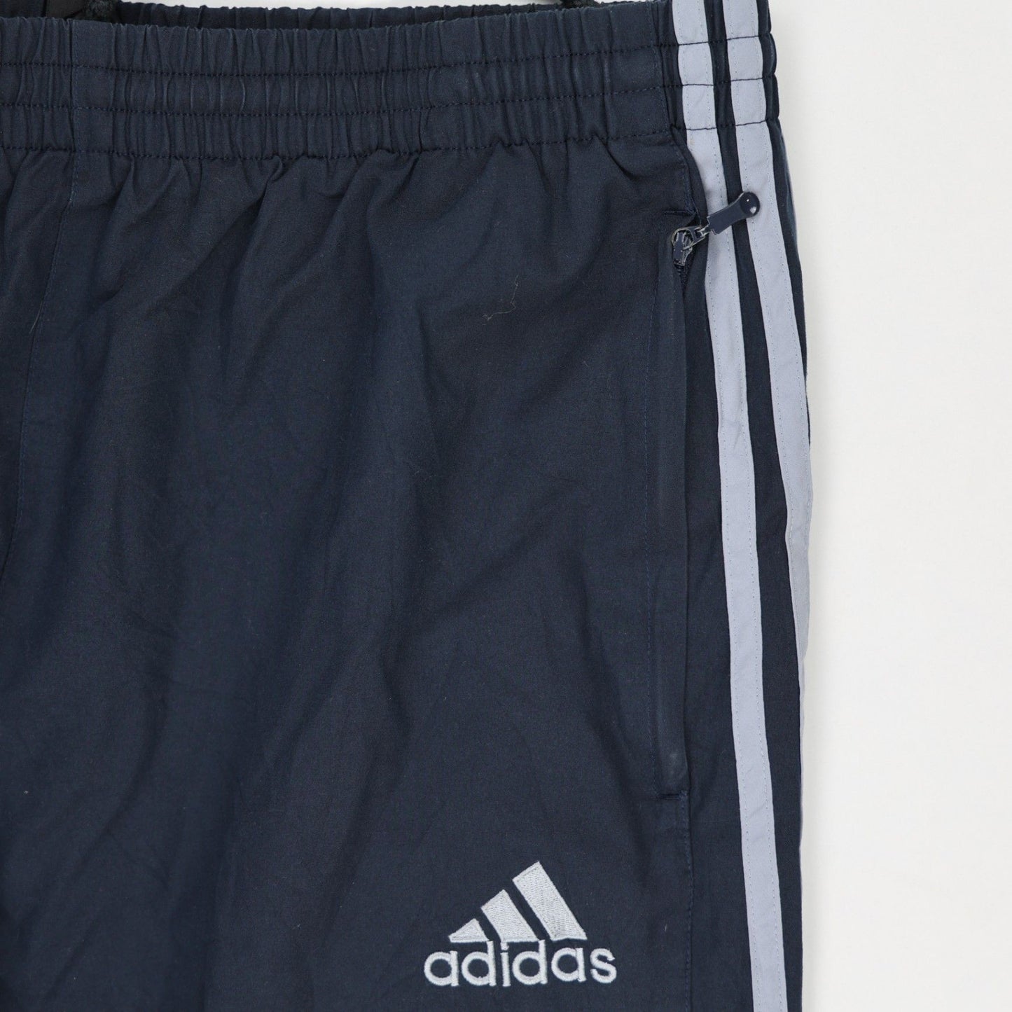 Adidas Originals Navy Track Pants Large Polyester Mens 78 cm Inseam 84 cm Waist