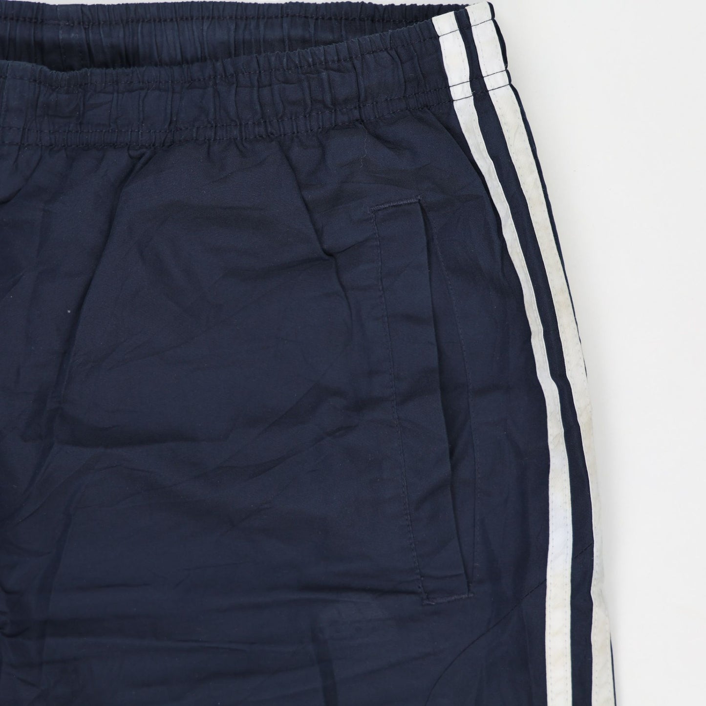 adidas Navy Blue Tracksuit Bottoms Large Polyester Vintage Men's Trousers