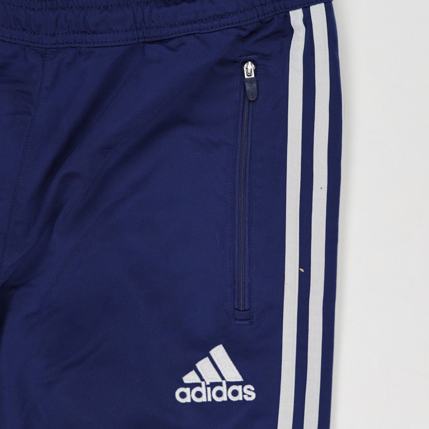 Adidas Navy Blue Track Pants Men's Medium 77 cm Inseam 38 cm Waist Polyester