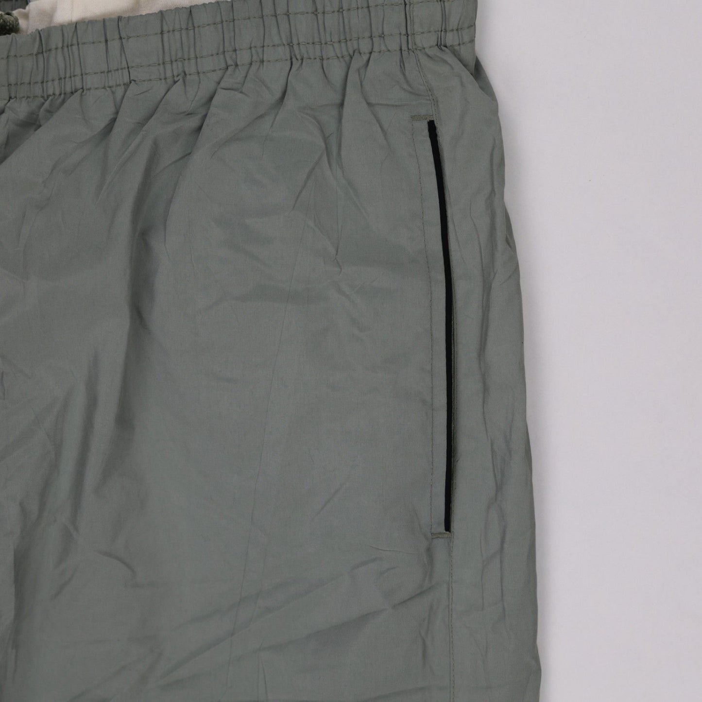 Reebok Vintage Grey Nylon Tracksuit Trousers Size S/M Inseam 76 cm Waist 38-42 cm