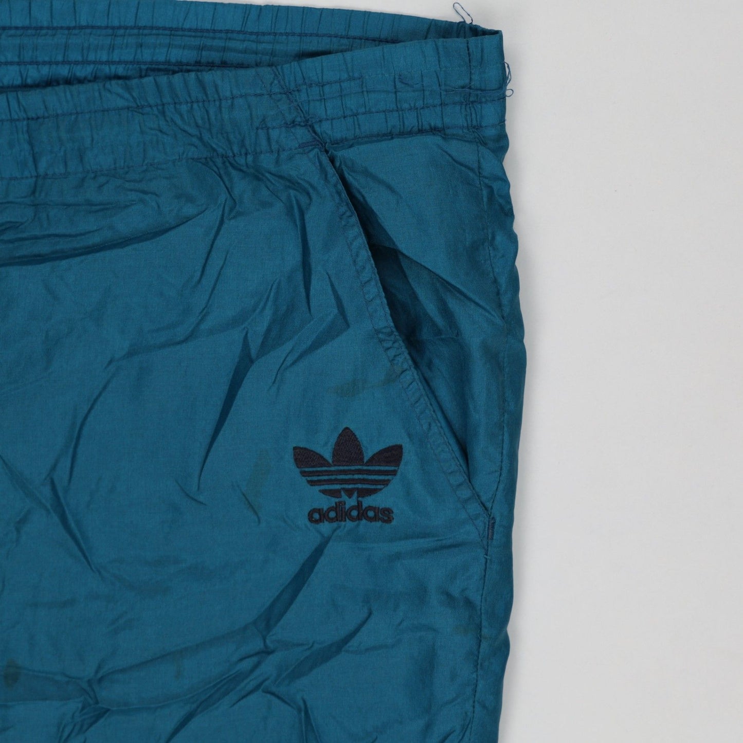 adidas Originals Men's Teal Retro Sports Trousers Size Medium 76cm Inseam Polyester