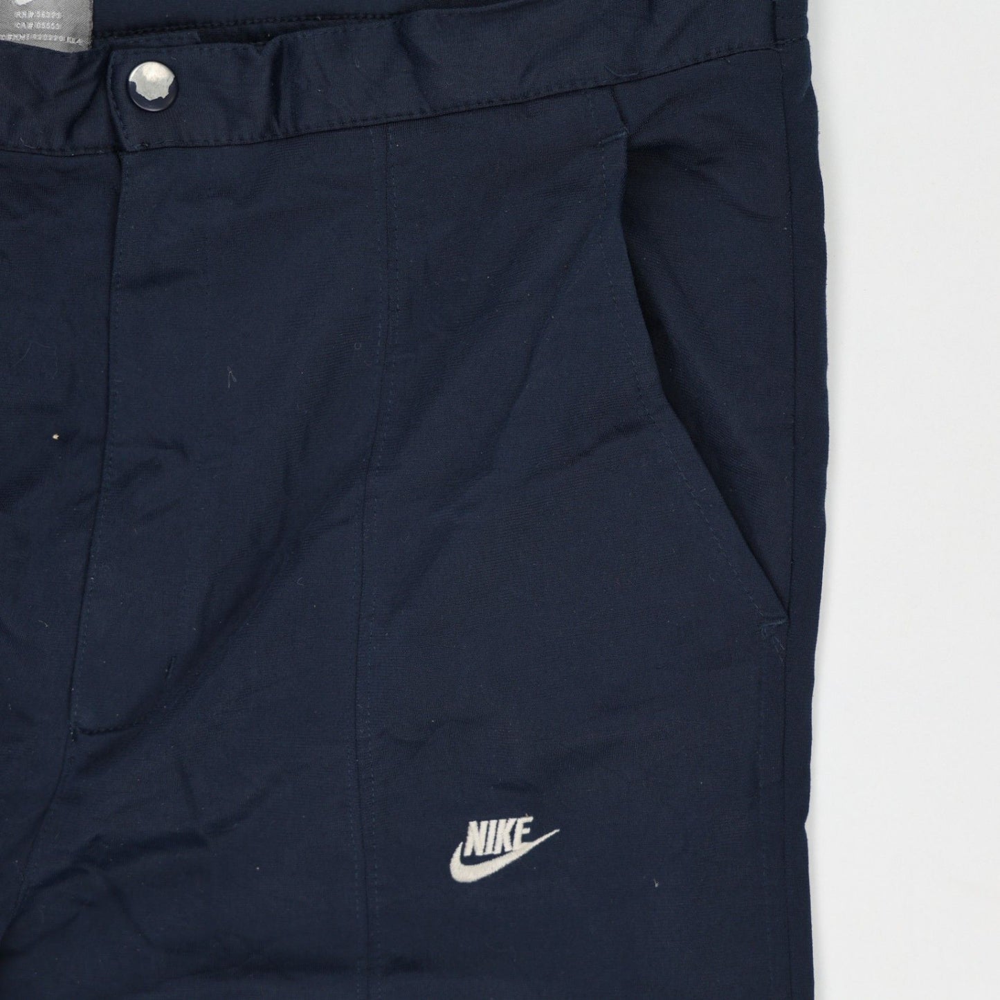Nike Navy Blue Lightweight Trousers Large 36 in Waist 32 in Inseam Polyester Sportswear