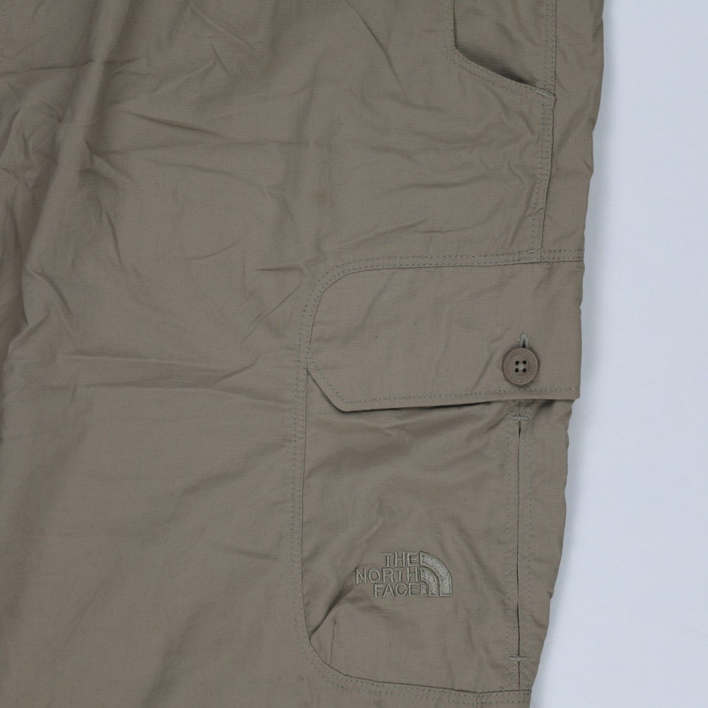 The North Face Men's Khaki Cargo Trousers XL 32 Inseam Nylon Blend