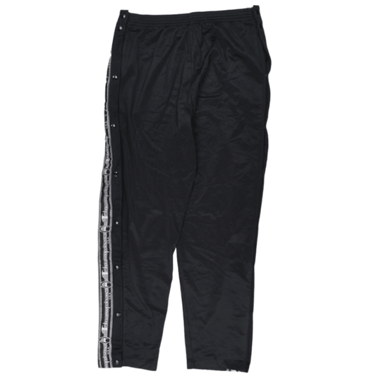 Champion Vintage Black Track Pants Mens Medium 78cm Inseam 80cm Waist Polyester