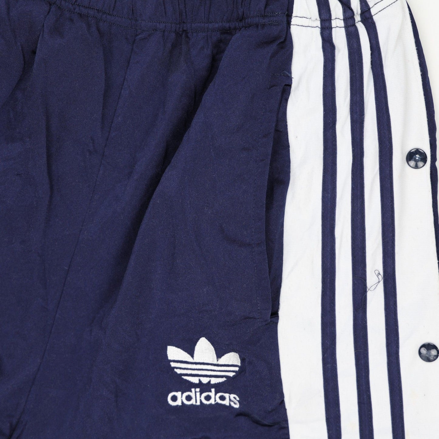 Adidas Originals Navy Blue Track Pants Medium Polyester Blend Vintage Style