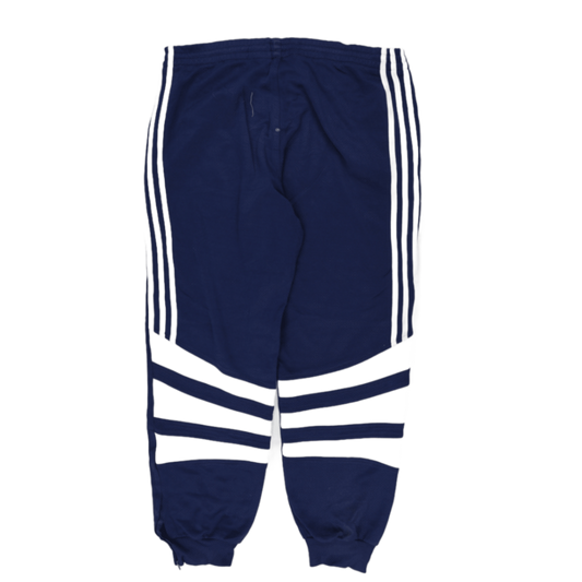 adidas Navy Blue Cotton Track Pants Size L 76cm Inseam 42cm Waist