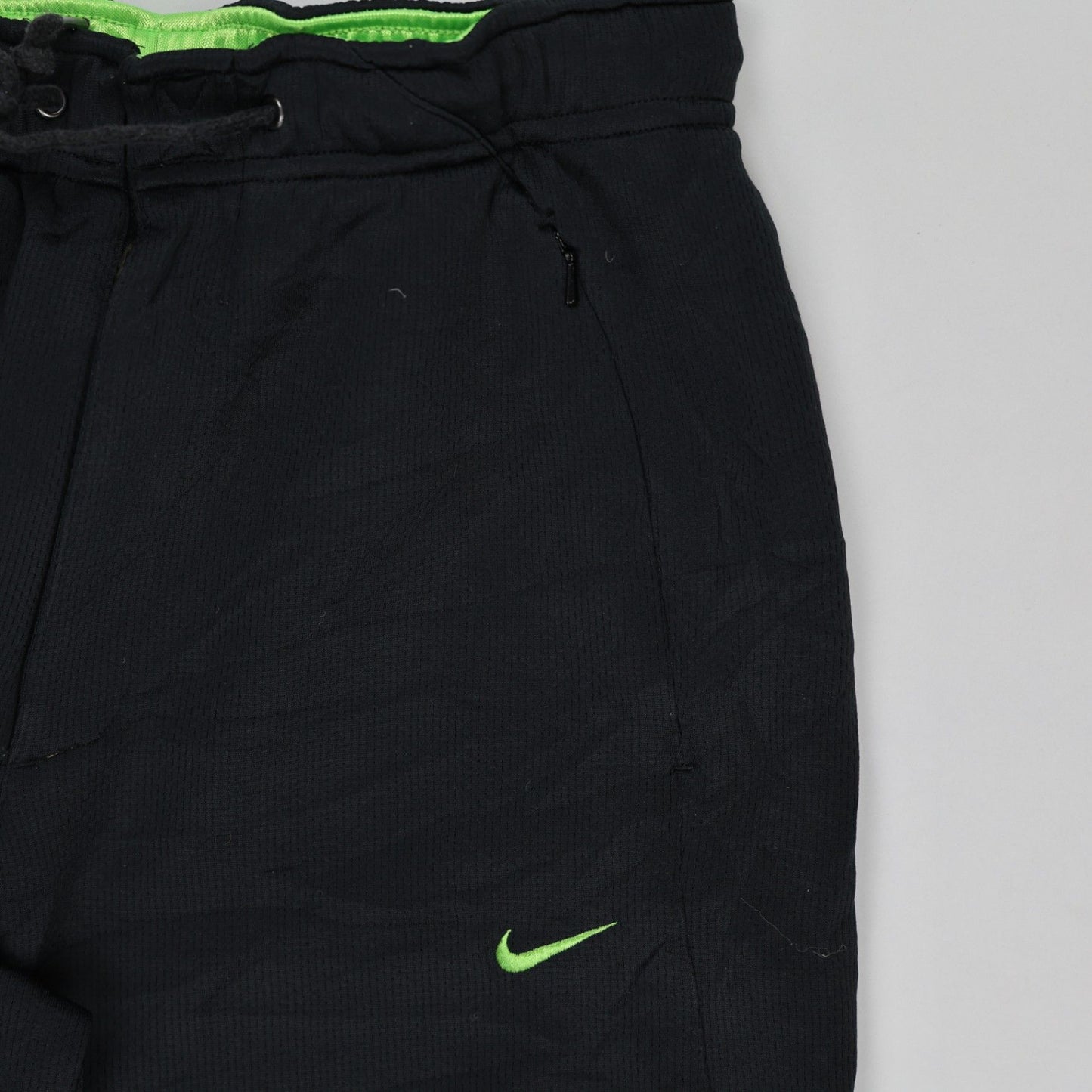 Nike Vintage Black Track Trousers Men's Medium Polyester 77 cm Inseam 84 cm Waist