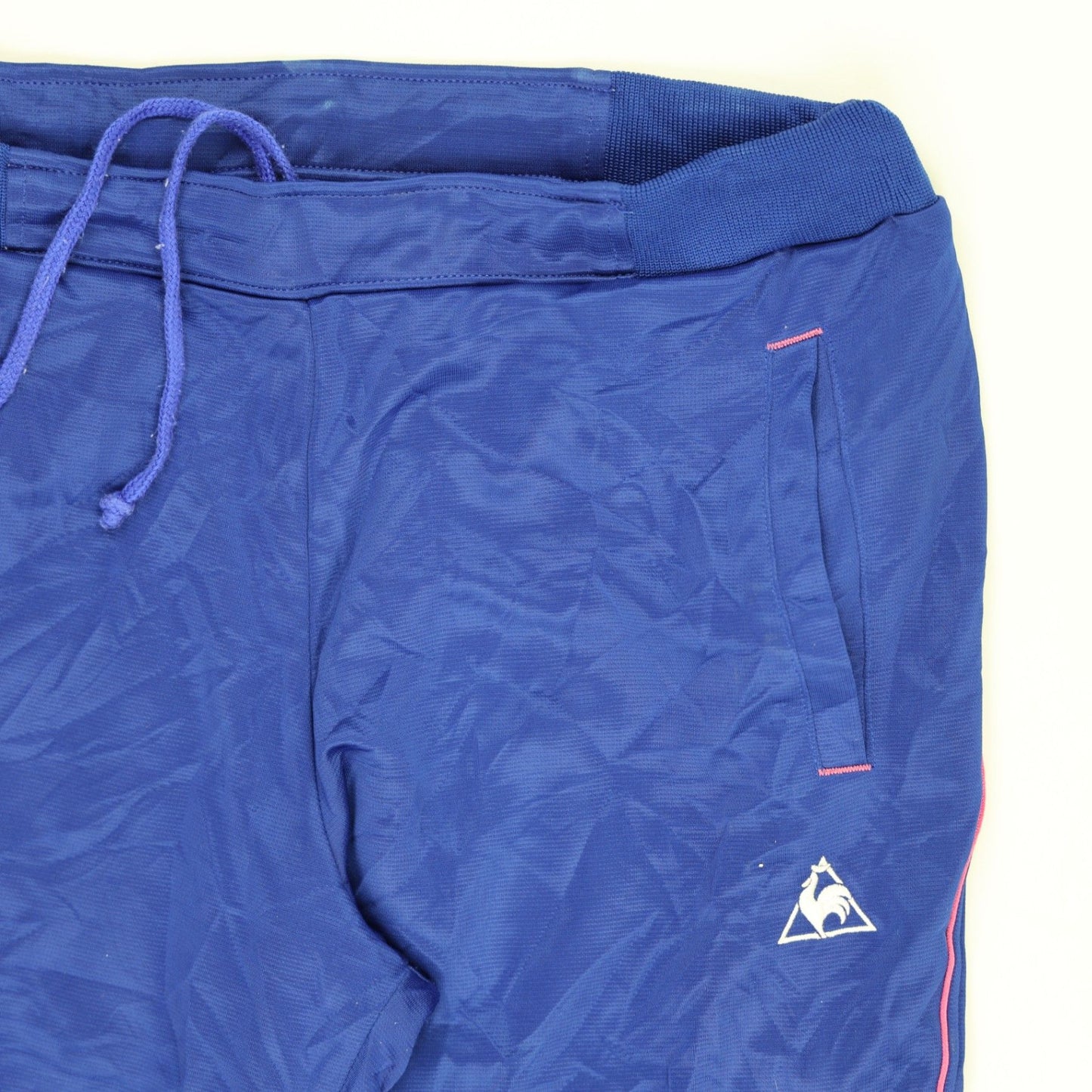 Le Coq Sportif Vintage Royal Blue Track Trousers Medium 78 cm Inseam Polyester