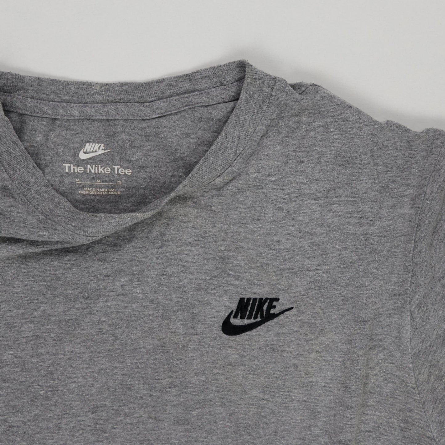 Nike Grey Cotton Crew Neck T-Shirt Size Medium for Men