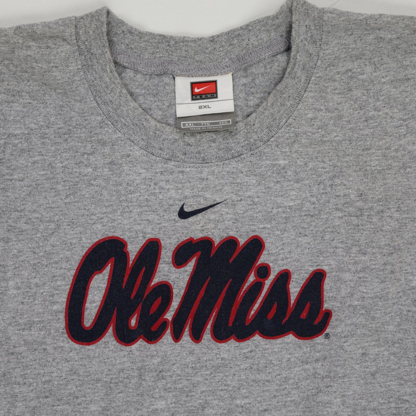 Nike Ole Miss Grey Sleeveless T-Shirt 2XL Cotton Men's Clothing