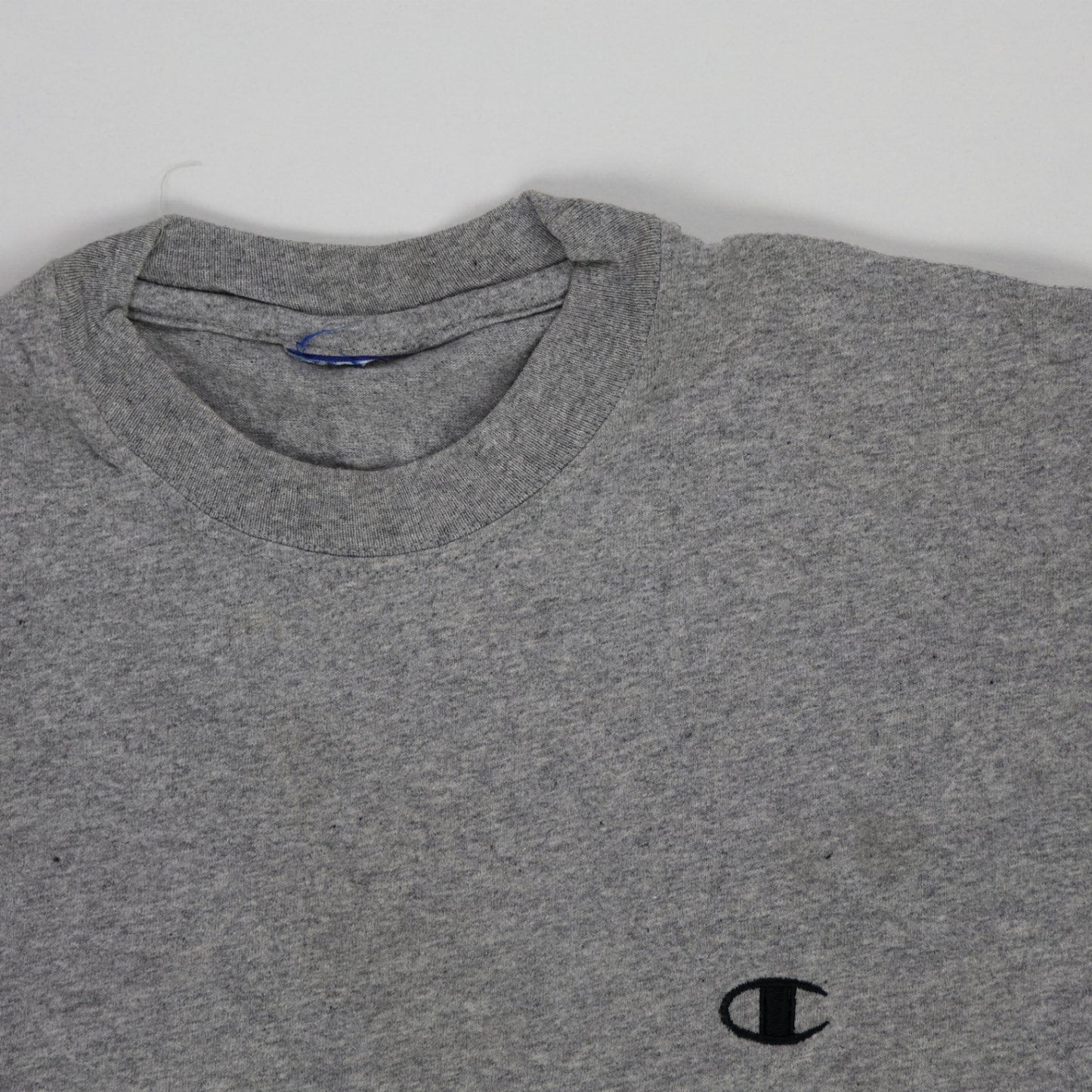 Champion Grey Oversized T-Shirt XL Cotton Crewneck for Men