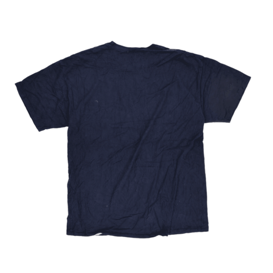 Champion Classic Navy Blue XXL Cotton T-Shirt Crew Neck Casual