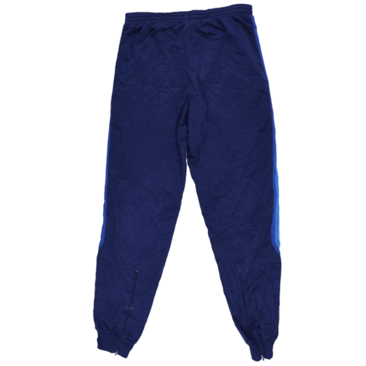adidas Vintage Blue Track Bottoms Men Size L Nylon 77 cm Inseam 44 cm Waist