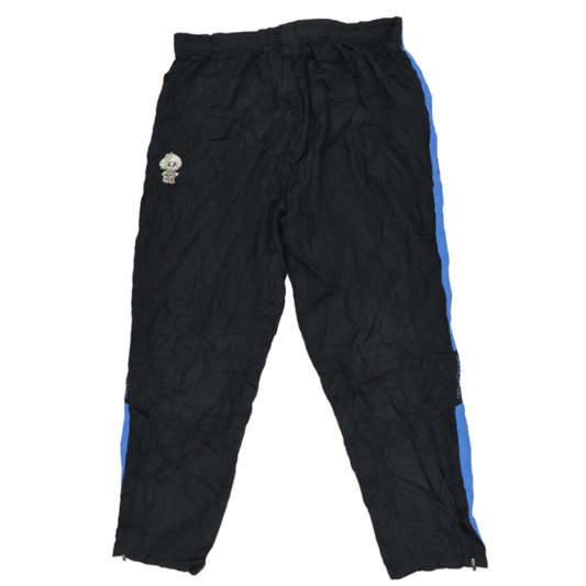 Kappa Vintage Black Blue Track Bottoms Men's Size L Polyester 77 cm Inseam 38 cm Waist