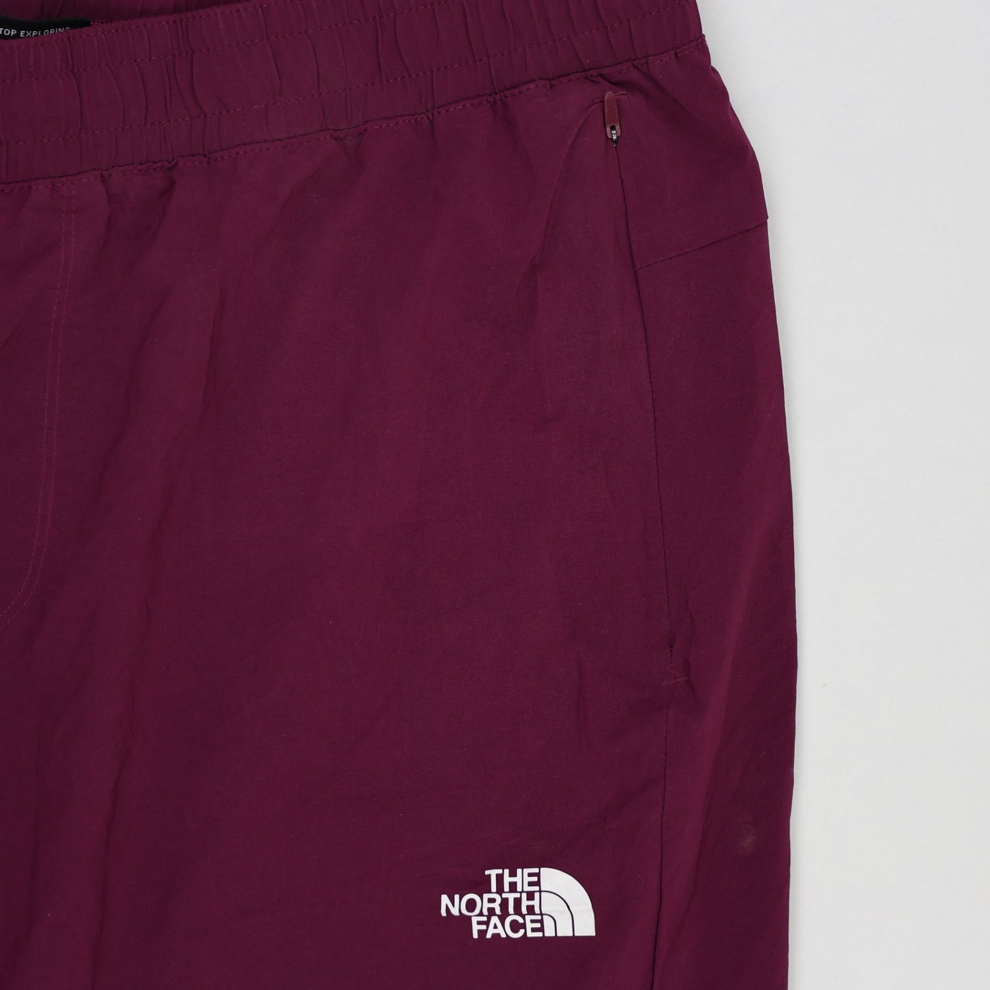 The North Face Men's Burgundy Nylon Joggers Size Large 76cm Inseam