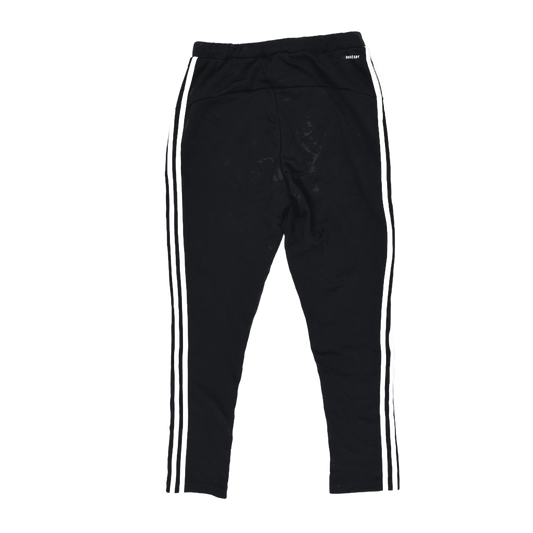 adidas Black Three-Stripe Track Pants Medium Polyester