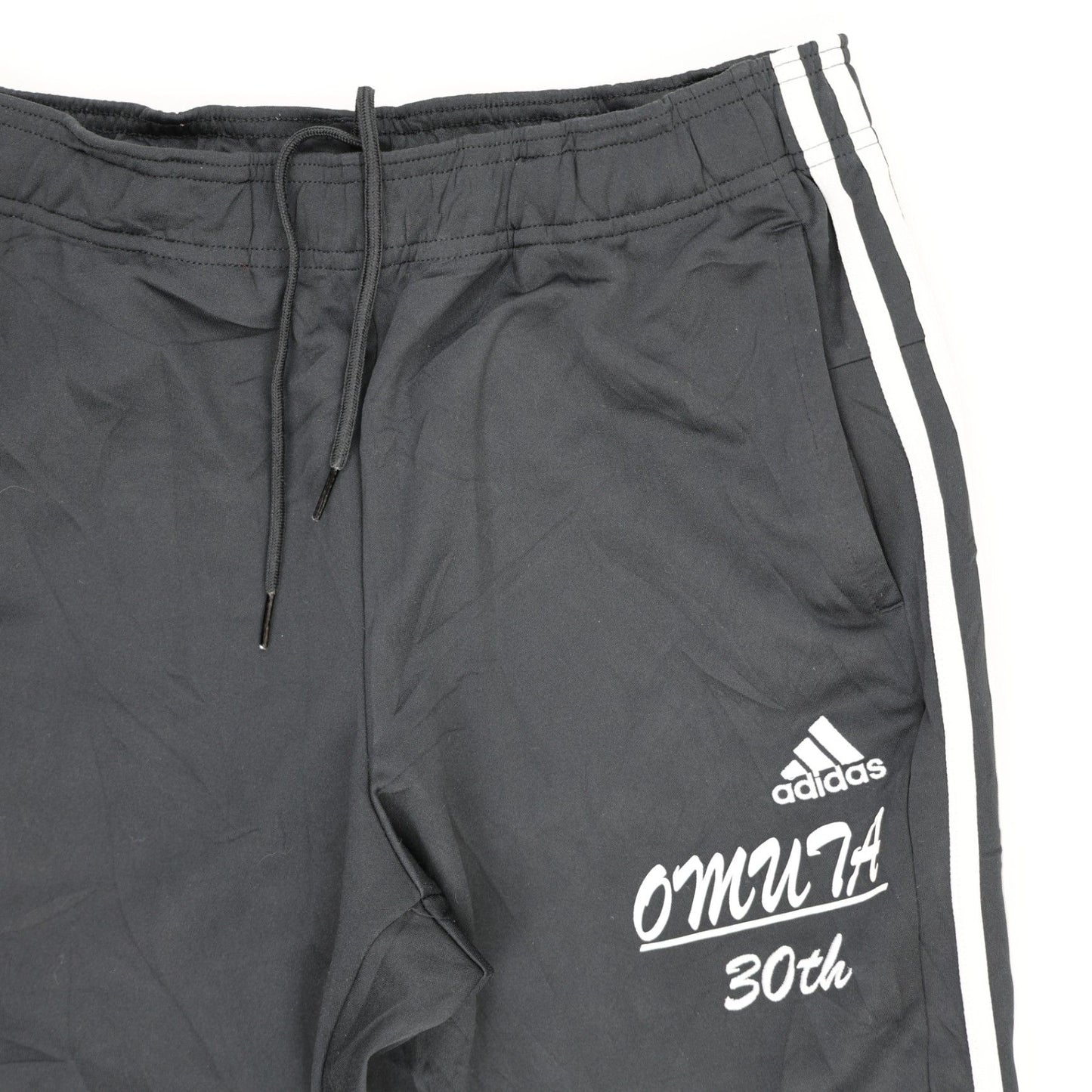 Adidas Omuta Black Track Pants Men's Medium Polyester 74 cm Inseam 40 cm Waist
