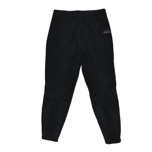 Kappa Black Tapered Cotton Trousers for Men Size Large 34 in Waist 77 cm Inseam