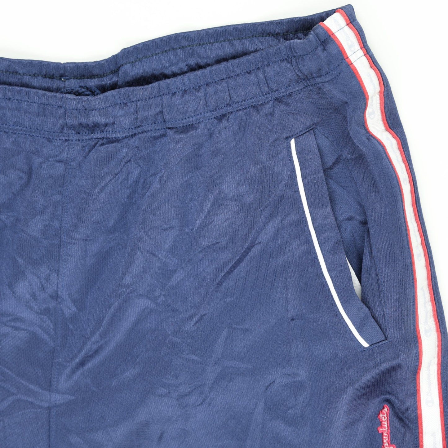 Champion Track Pants Navy Blue Medium Polyester 76 Inseam Men's Clothing