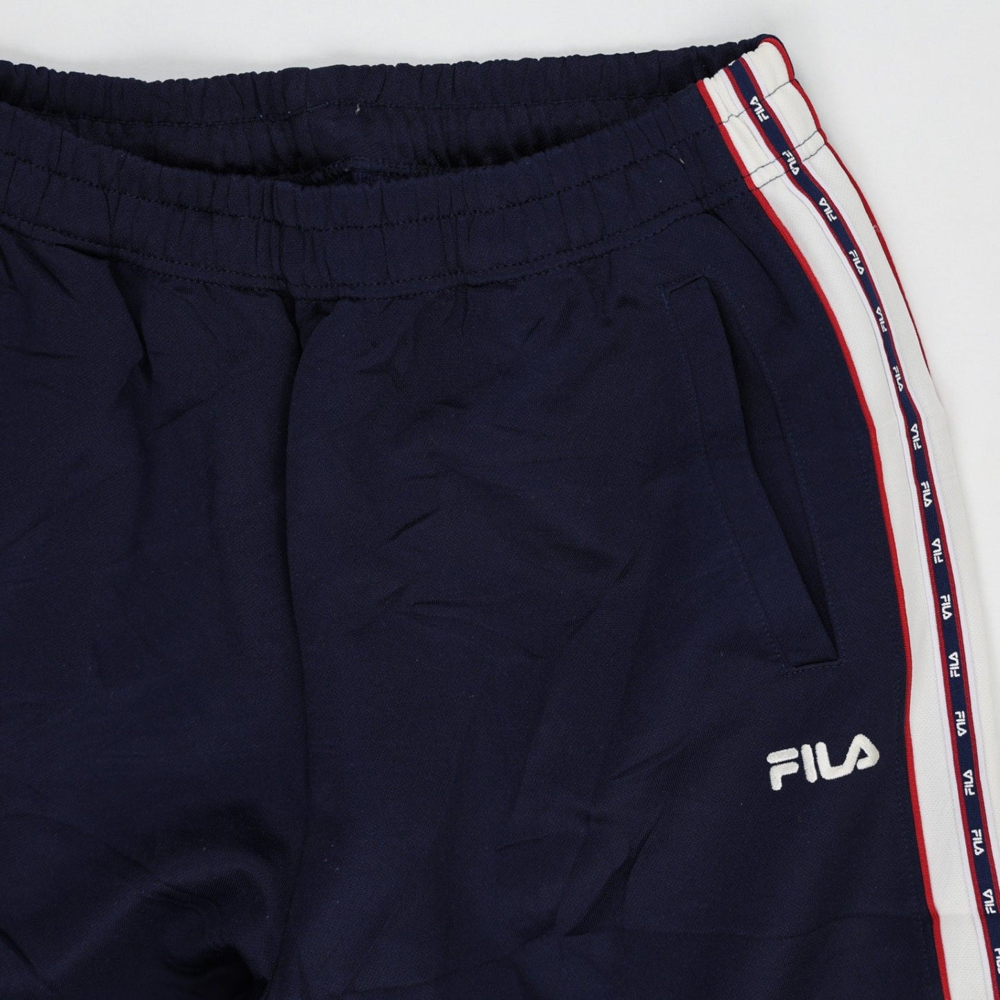 Fila Navy Blue Track Pants Large Polyester Blend for Men