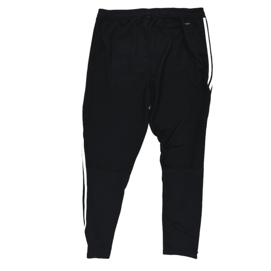 Adidas Black Track Pants Men's Medium Polyester Blend 76 cm Inseam 40 cm Waist Slim Fit