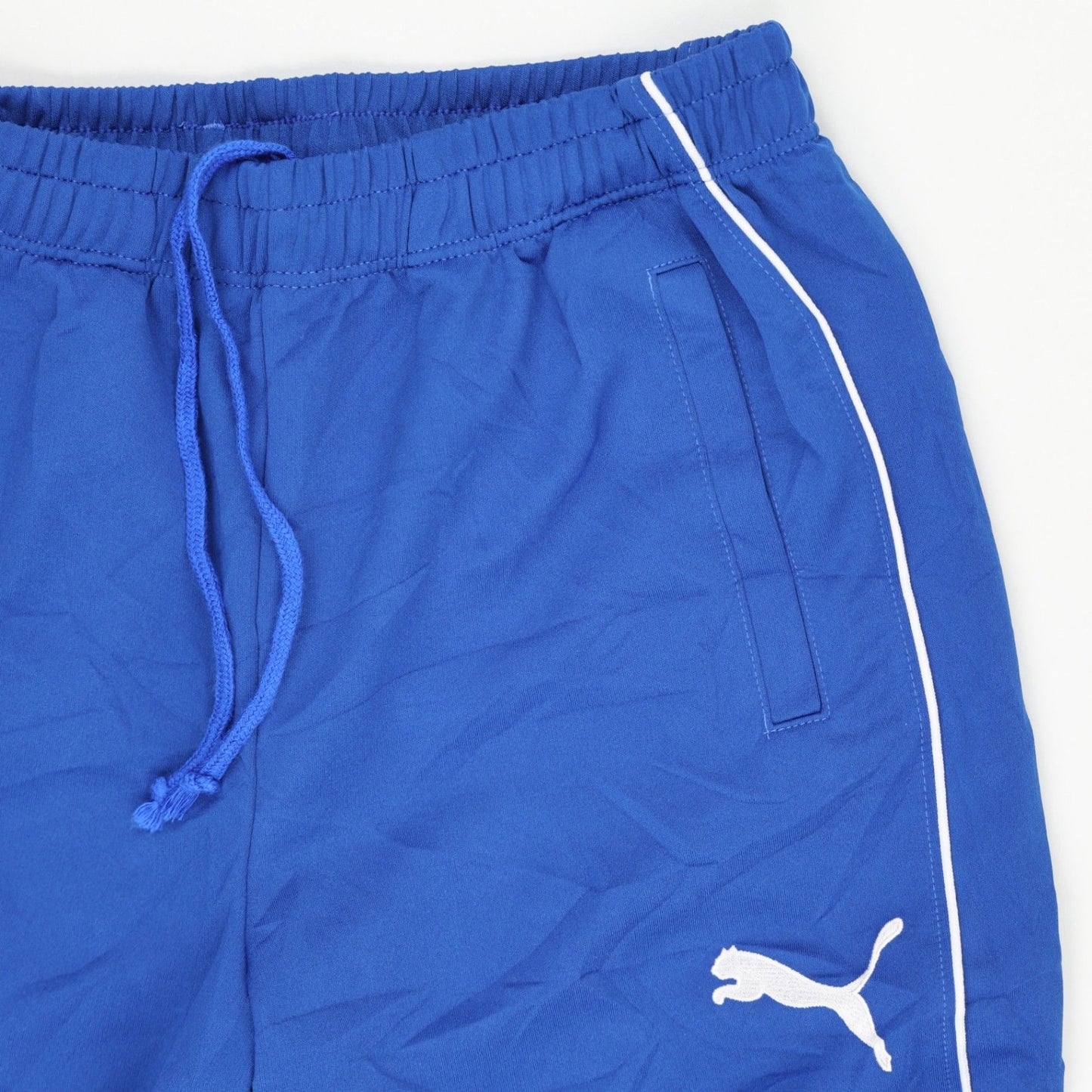 PUMA Men's Track Pants Cobalt Blue Size Medium Polyester 76 cm Inseam
