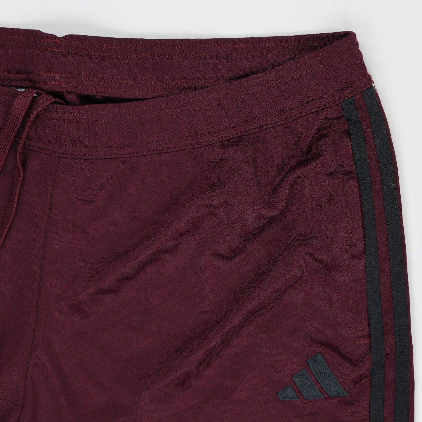 adidas Burgundy Track Joggers 1X Polyester Blend Men's Clothing