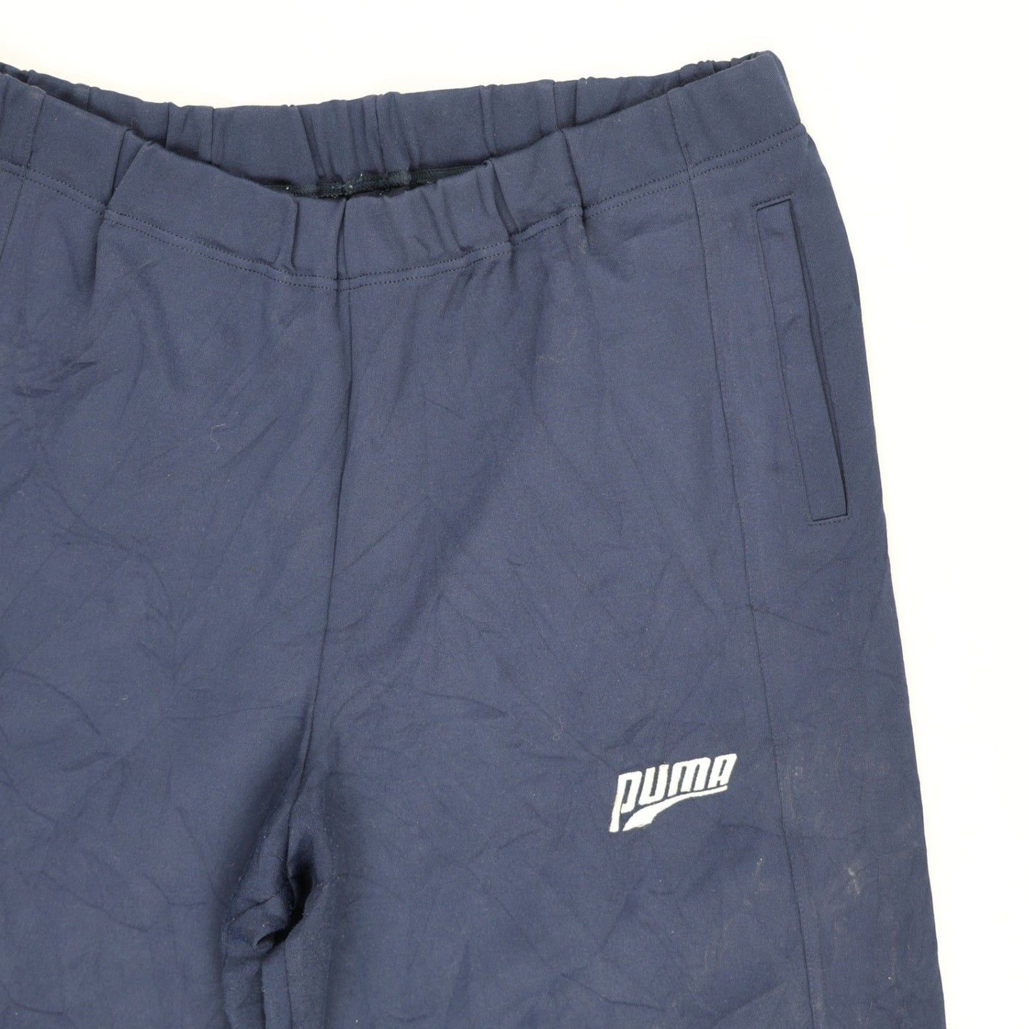 PUMA Navy Blue Vintage Track Pants Men's Size M 33in Waist 75cm Inseam Polyester Blend