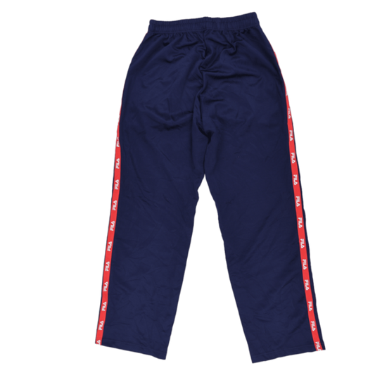 Fila Men's Track Pants Navy Blue Medium 76cm Inseam Polyester