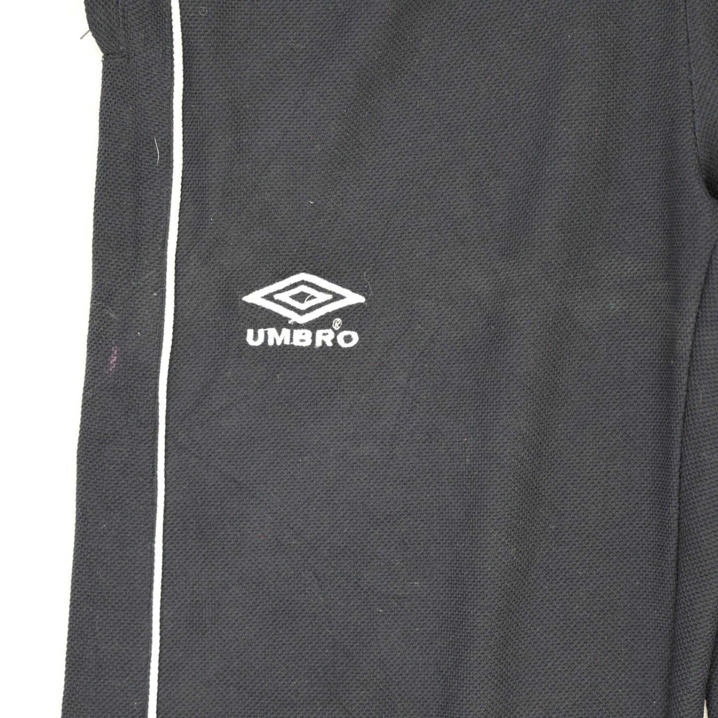 Umbro Navy Blue Track Bottoms Mens Medium Polyester Vintage 76 Inseam 36 Waist