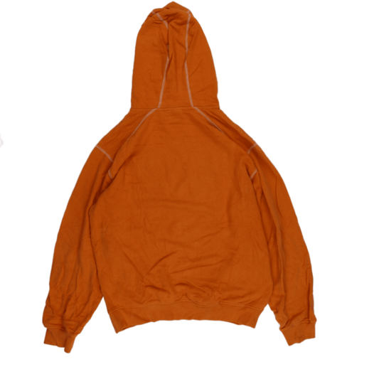Reebok Vintage Orange Pullover Hoodie Unisex Large Cotton Blend 90s Retro